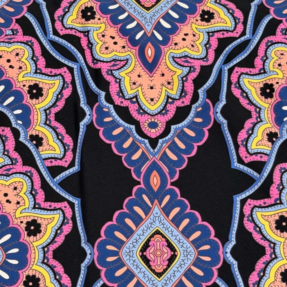 Raisins Tankini Top Small Nepal Nights Macrame Racerback Black Blue Pink - Picture 4 of 9